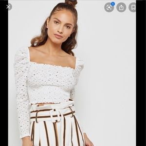 LONG SLEEVE LACE TOP